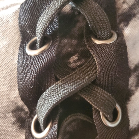 Torrid LOVESICK DOLMAN LACE-UP DRESS - COTTON TIE-DYE BLACK NWOT - Picture 7 of 10